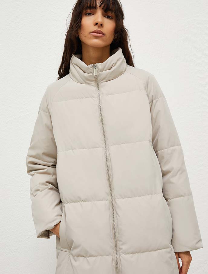 Light padded coat womens sale